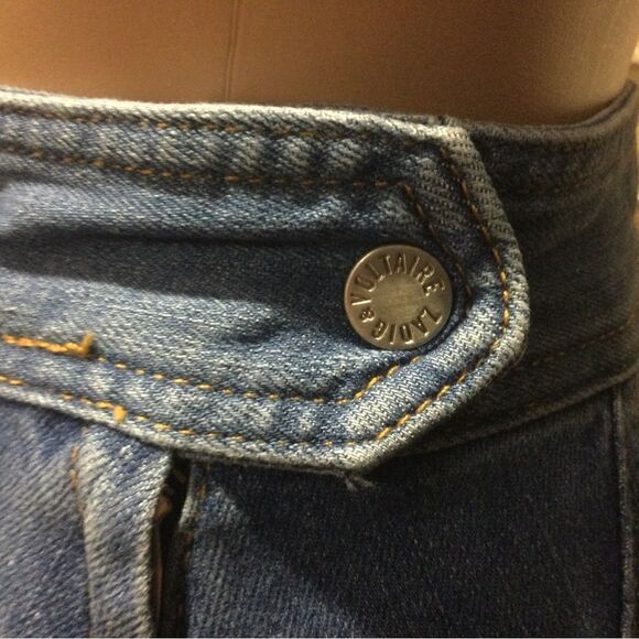 ZADIG & VOLTAIRE Jamille Deluxe Embroidered Fringed-Hem Denim Skirt - Picture 8 of 11